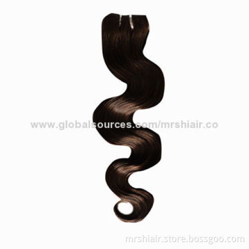 Human Hair Extension, 20-inch Color 8# Boby Wave, Brazilian Hair Curly Weaving